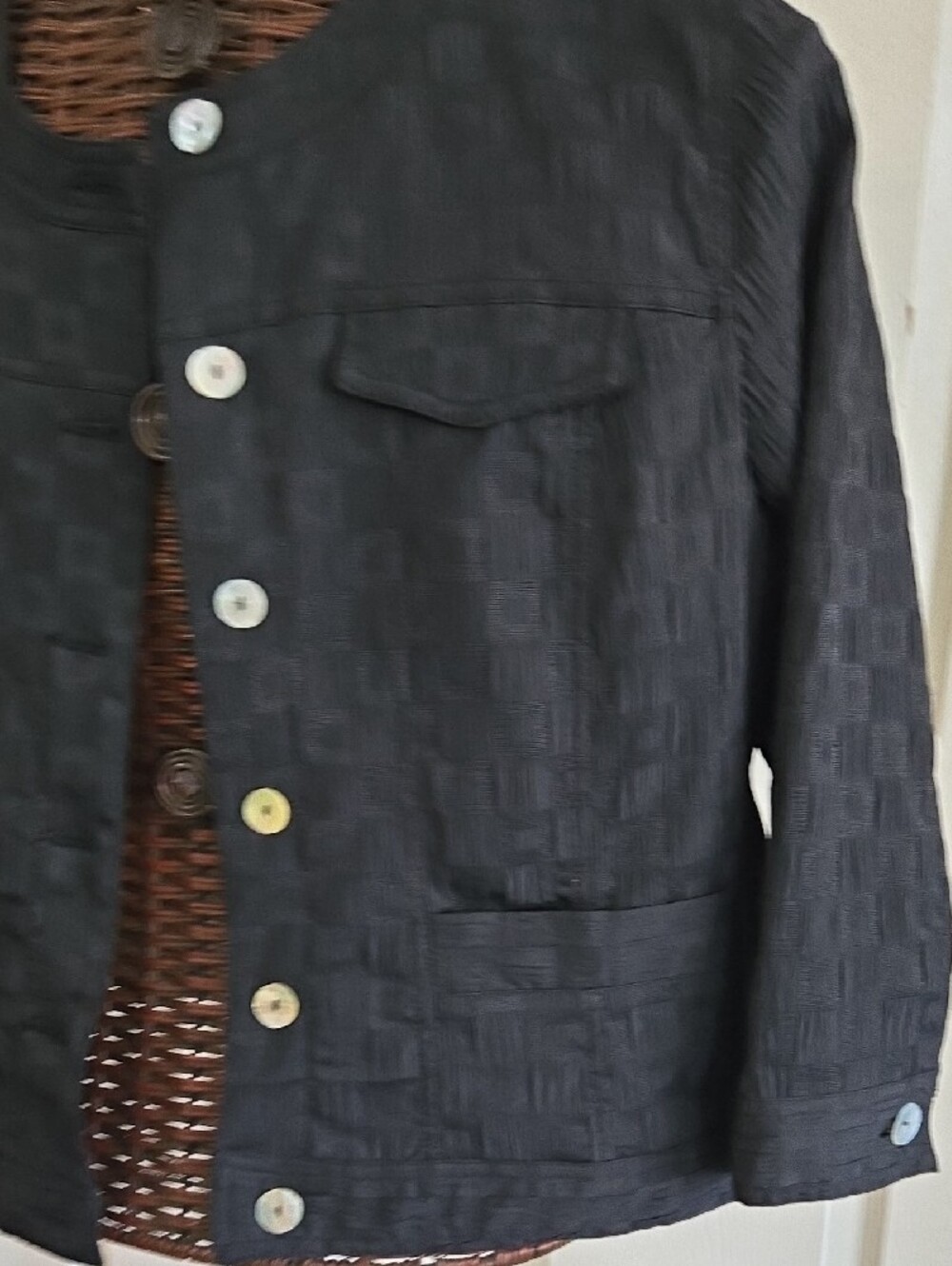 Ruby Rd. Black Textured Cropped Jacket - Picture 6 of 12